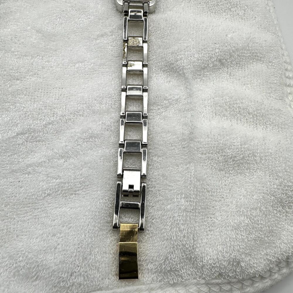 Clique Two-Tone Rectangular Quartz Watch - Picture 8 of 9